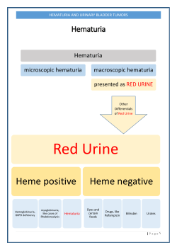 hematuria and urinary bladder tumors