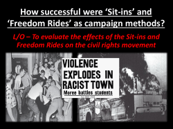 How successful were `Sit-ins` and `Freedom Rides` as campaign