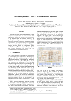 Structuring Software Cities &ndash; A Multidimensional Approach