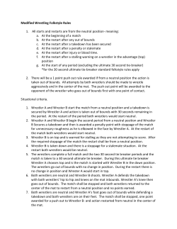 Modified Folkstyle Rules