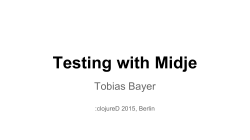 Clojure testing with Midje