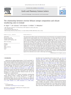 The relationship between riverine lithium isotope composition and