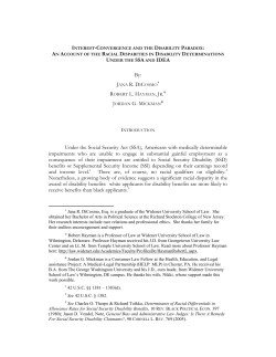 By: Under the Social Security Act (SSA), Americans with medically