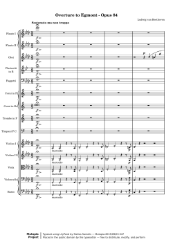 Overture to Egmont - Opus 84