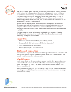 Follow-Ups The Spanish Connection Word Changes