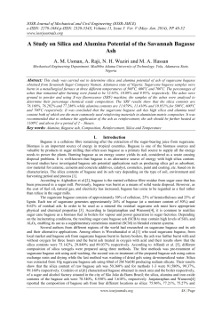 A Study on Silica and Alumina Potential of the