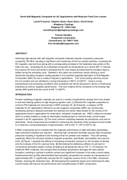 Soft magnetic materials for AC applications requiring