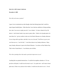 Interview with Lennart Anderson