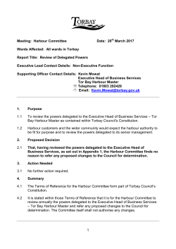 Review of Delegated Power