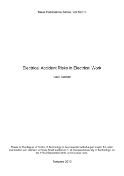 Electrical Accident Risks in Electrical Work