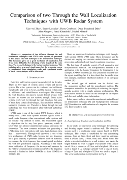 Comparison of two Through the Wall Localization Techniques