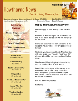 November 2014 Newsletter