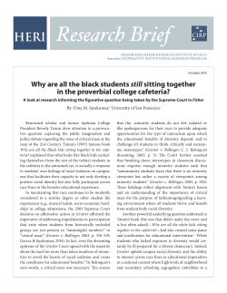 Why are all the black students still sitting together in the proverbial