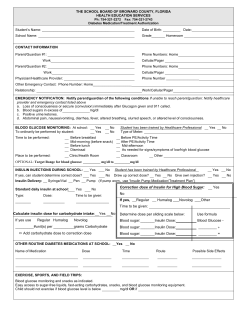 Calculate insulin dose for carbohydrate intake: Yes No If yes use