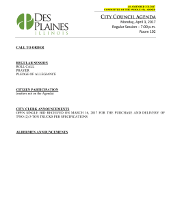 2017-04-03 Council Agenda, Amended, with Attachment