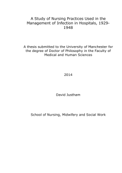 A Study of Nursing Practices Used in the Management of Infection in
