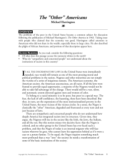 The &ldquo;Other&rdquo; Americans