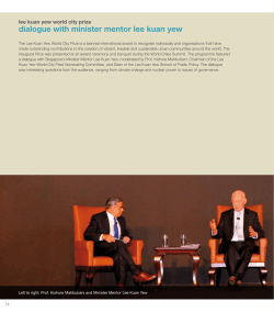 dialogue with minister mentor lee kuan yew