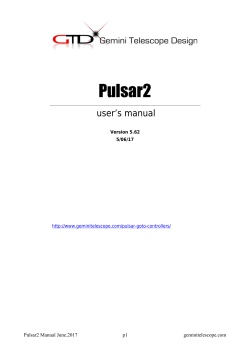 Pulsar2 - Gemini Telescope Design