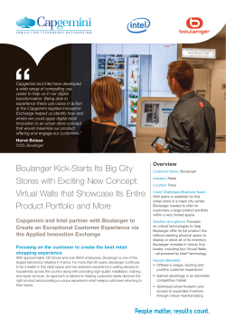 Boulanger Kick-Starts Its Big City Stores with Exciting