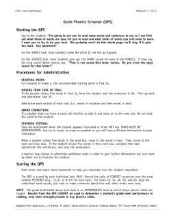 Quick Phonics Screener