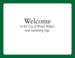 City of Wheat Ridge`s marketing logo presentation