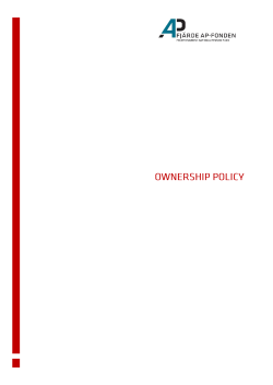 AP4 OWNERSHIP POLICY