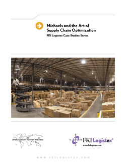 michaels and the Art of supply chain optimization