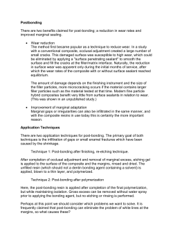 `WHITE LINES` AT RESTORATION MARGINS