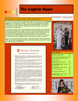 The English Major - Schreiner University