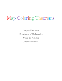 Map Coloring Theorems - UCSD Math Department