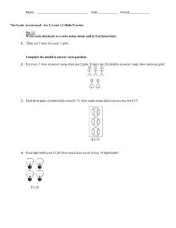 7th Grade Accelerated - Sec 1.1 and 1.2 Skills