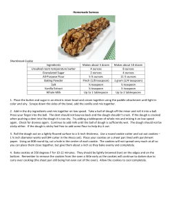 Homemade Samoas Shortbread Cookie Ingredients Makes about 5