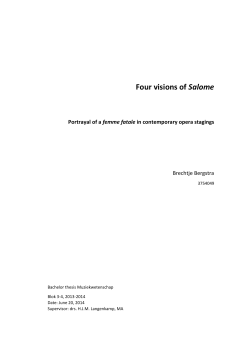 Four visions of Salome