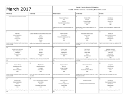 March - Garrett County Public Schools