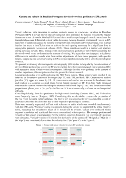 Gesture and velocity in Brazilian Portuguese devoiced vowels: a