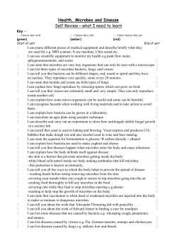 Health, microbes and disease