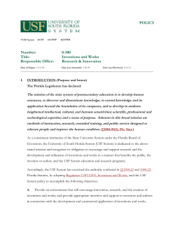 Inventions and Works - Regulations and Policies