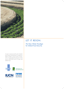 LET IT REIGN: - Water Footprint Network