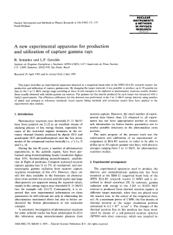 A new experimental apparatus for production and utilization