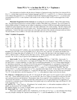 Some Proto-Uto-Aztecan *t>c, in time for *c>s