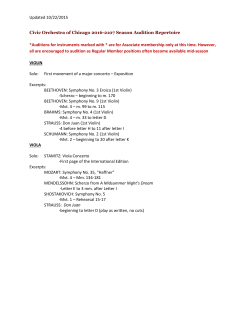 Updated 10/22/2015 Civic Orchestra of Chicago 2016