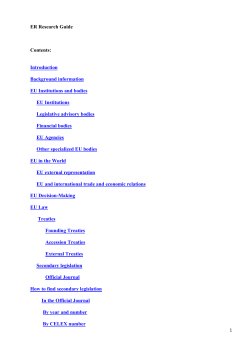 European Union Research Guide