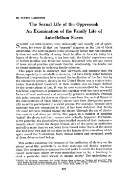 An Examination of the Family Life of Ante