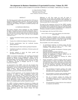 this PDF file - Developments in Business Simulation and