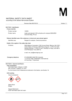 material safety data sheet