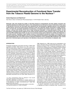 Experimental Reconstruction of Functional Gene Transfer from the