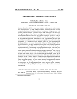 acta physica slovaca vol. 59 No. 2, 81 &ndash; 168 April