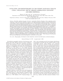 EVOLUTION AND BIOGEOGRAPHY OF THE WOODY HAWAIIAN