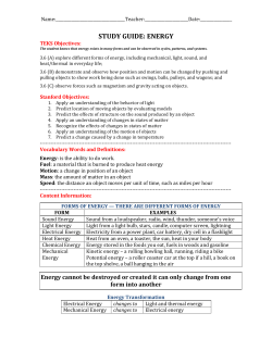 energy - Houston ISD